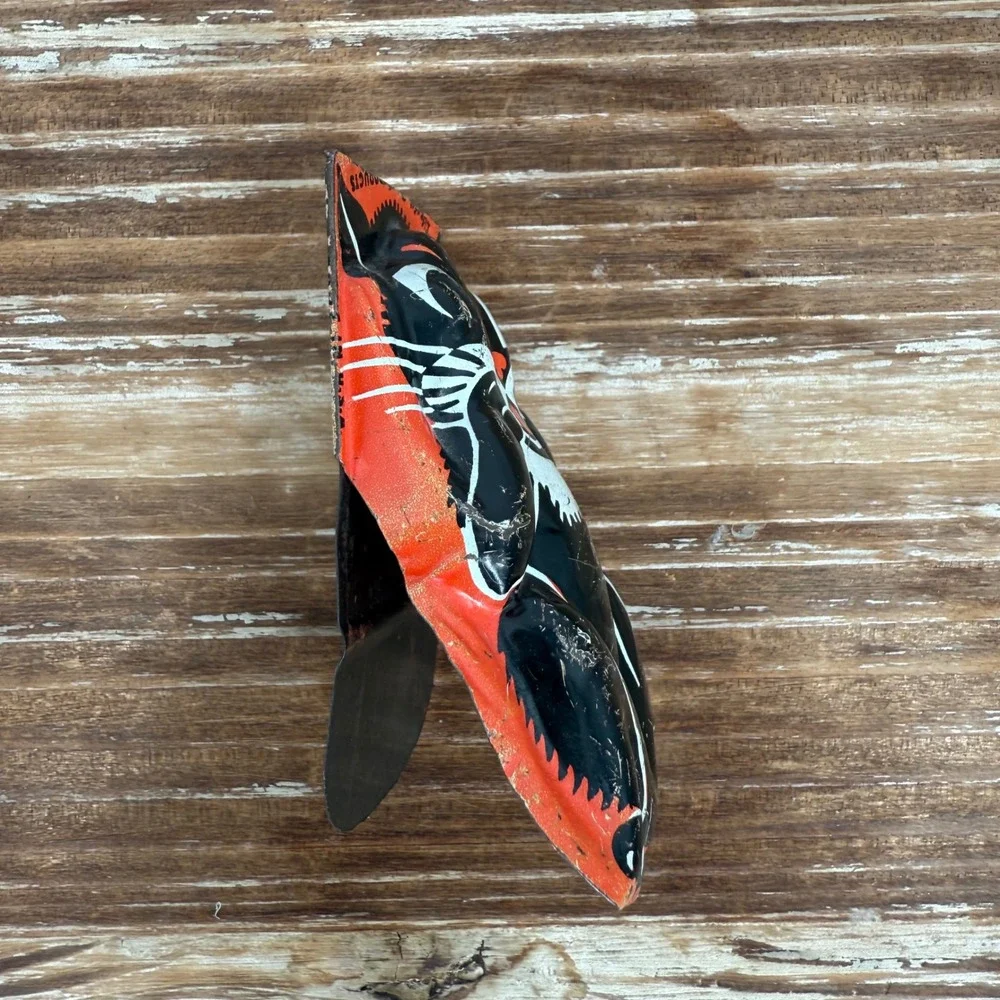 Vintage 1950s Tin‎ Litho Black Cat Clicker Noisemaker Kirchhof Halloween RARE - Picture 3 of 5